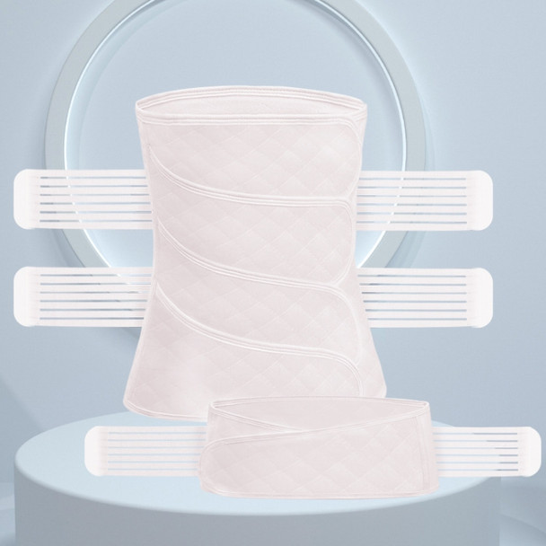 Postpartum Abdomen Belt Summer Light and Breathable Corset Belt, Size: S(White )