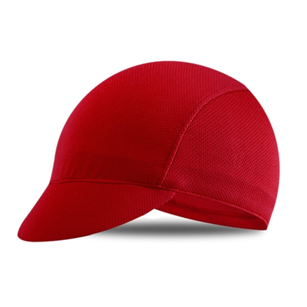 WG0002 Outdoor Cycling Small Cap Sunscreen Dust-Proof Shading Bicycle Cloth Cap(Red)