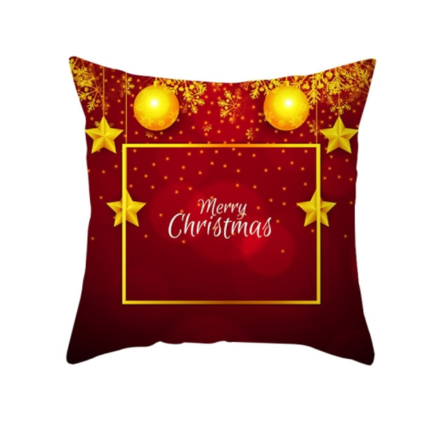3 PCS Christmas Peach Skin Cartoon Sofa Pillowcase Without Pillow Core, Size: 45x45cm(TPR334-15)