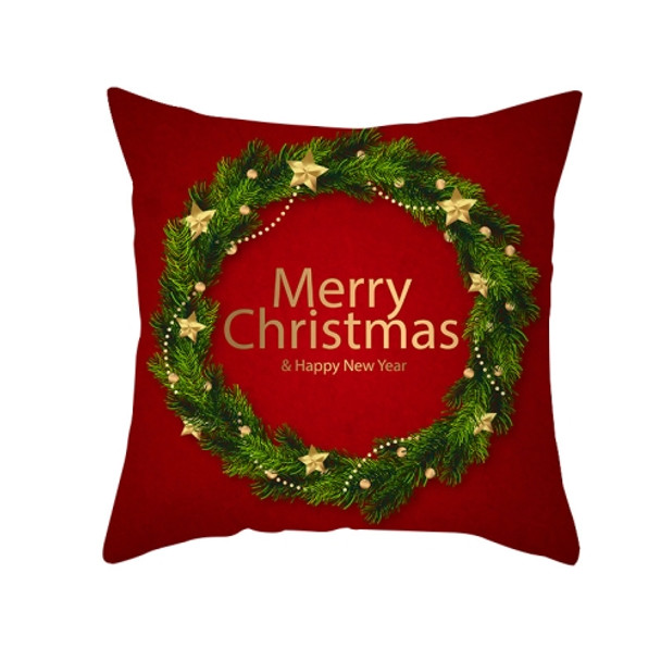 3 PCS Christmas Peach Skin Cartoon Sofa Pillowcase Without Pillow Core, Size: 45x45cm(TPR334-14)