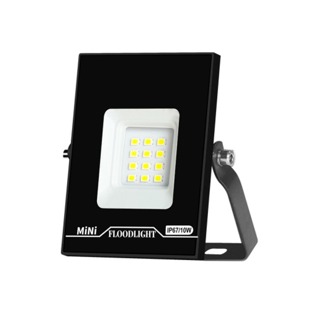 10W LED Projection Lamp Outdoor Waterproof High Power Advertising Floodlight High Bright Garden Lighting(Cold White Light)