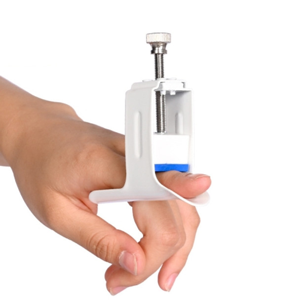 Finger Straightener Finger Fixing Splint Knuckle Bending Rehabilitation Straightening Corrector, Specification: Free Size(White)