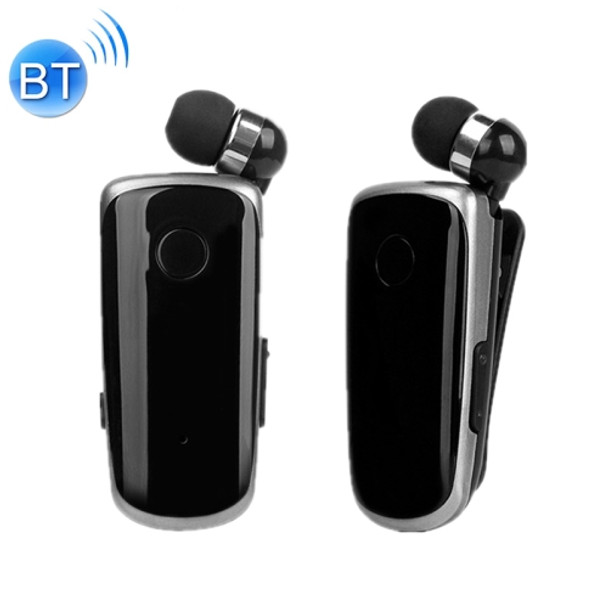 K39 Wireless Bluetooth Headset CSR DSP chip In-Ear Vibrating Alert Wear Clip Hands Free Earphone (Black)