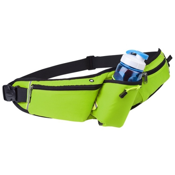 Outdoor Sports Water Bottle Waist Bag Multifunctional Fitness Running Mobile Phone Invisible Waist Bag(Fluorescent Green)