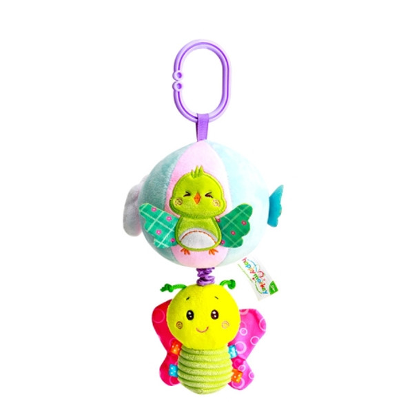 Three-dimensional Animal Baby Music Pull Bell Cloth Ball Bed Hanging Toy Baby Comfort Plush Bed Bell(Sky Series 2B)