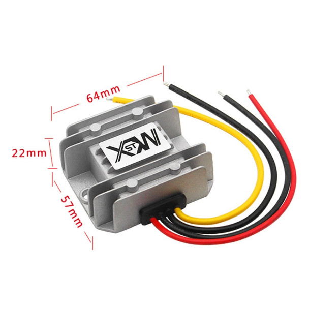 XWST DC 12/24V To 5V Converter Step-Down Vehicle Power Module, Specification: 12/24V To 5V 10A Medium Aluminum Shell