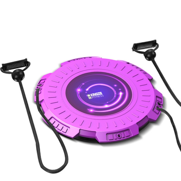 KINGZE Home Waist Twist Board Fitness Equipment Sports Abdomen Revolving Twisting Machine, Specification: Purple + Pull Rope