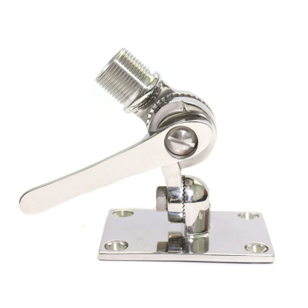 316 Stainless Steel Marine VHF Adjustable Antenna Base Mount For Boat, Specification: 92mm