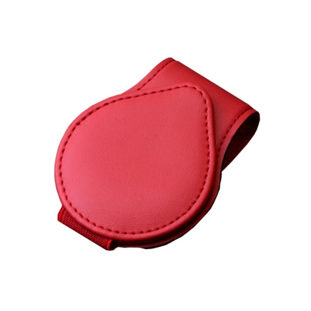 2 PCS Car Sun Visor Glasses Clip Ticket Storage Clip(Red)