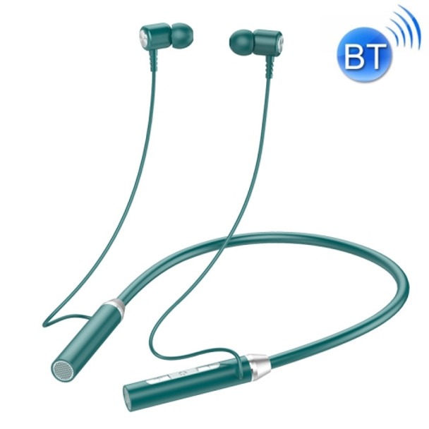 BT-63 Wireless Bluetooth Neck-mounted Magnetic Headphone(Green)