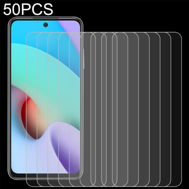 50 PCS 0.26mm 9H 2.5D Tempered Glass Film For Xiaomi Redmi Note 11 4G