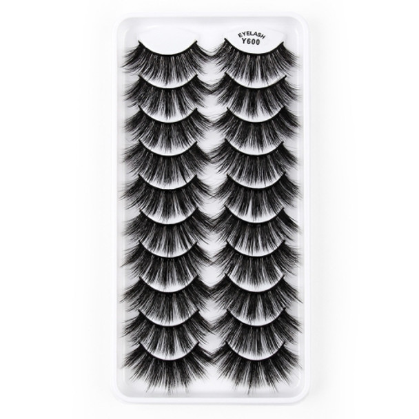 10 Pairs 3D Cat Eye False Eyelashes Naturally Thick And Fluffy Eyelashes(Y600)