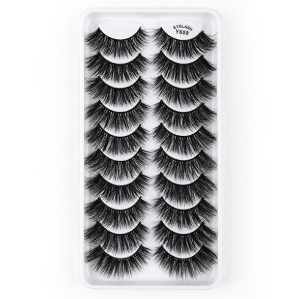 10 Pairs 3D Cat Eye False Eyelashes Naturally Thick And Fluffy Eyelashes(Y609)