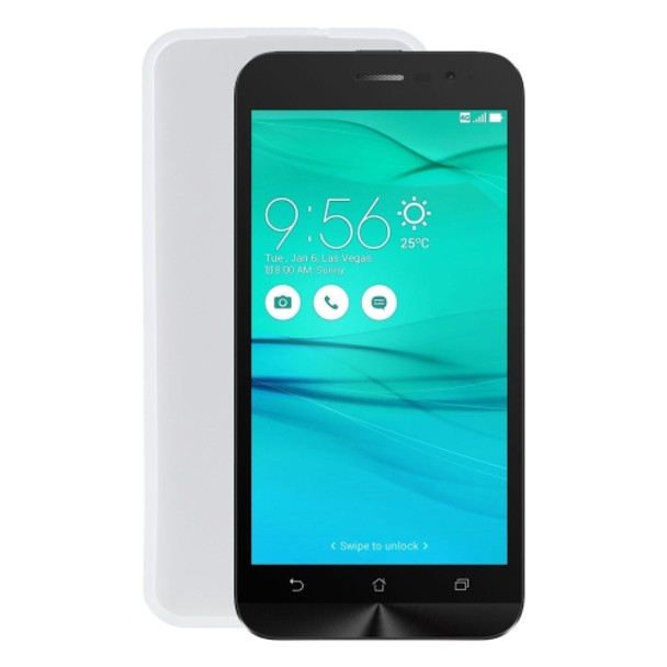 TPU Phone Case For Asus Zenfone Go ZB500KG(Transparent White)