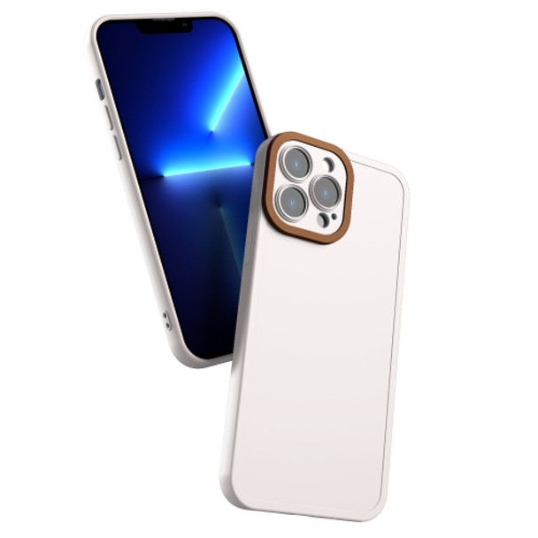 Color-contrast PC + TPU Case For iPhone 11 Pro(White+Dark Brown)