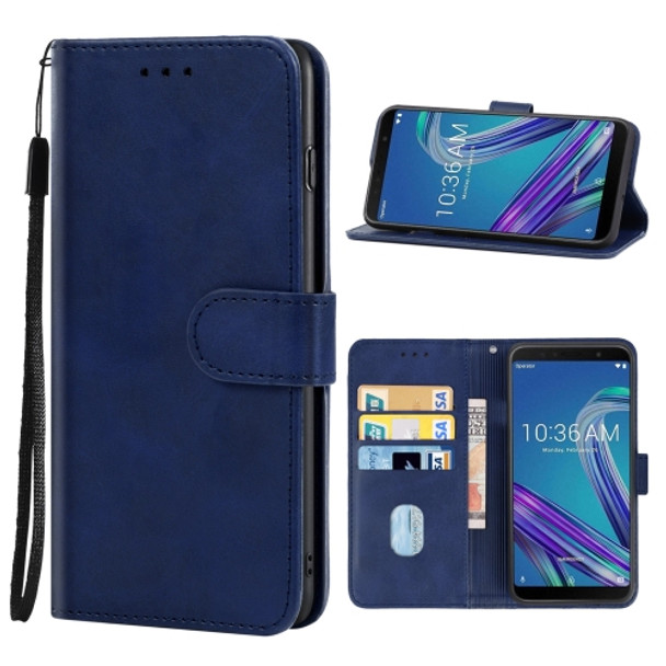 Leather Phone Case For Asus Zenfone Max Pro ZB602KL(Blue)