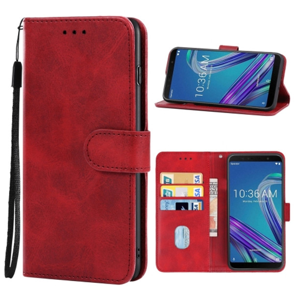 Leather Phone Case For Asus Zenfone Max Pro ZB602KL(Red)