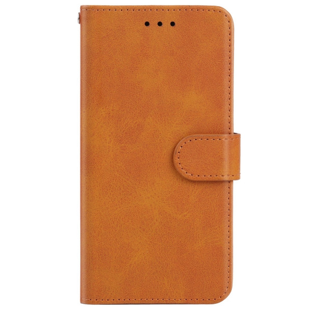 Leather Phone Case For Alcatel 7(Brown)