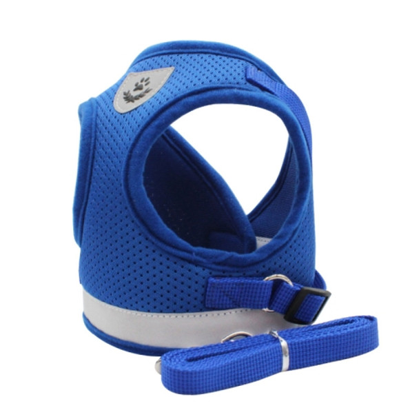 BL-844 Pet Chest Straps Reflective Breathable Dog Rope, Size: XL(Blue)