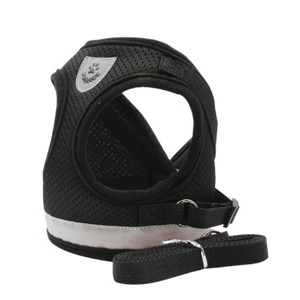 BL-844 Pet Chest Straps Reflective Breathable Dog Rope, Size: XL(Black)