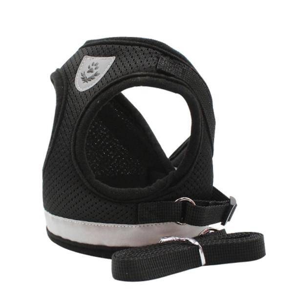 BL-844 Pet Chest Straps Reflective Breathable Dog Rope, Size: XS(Black)