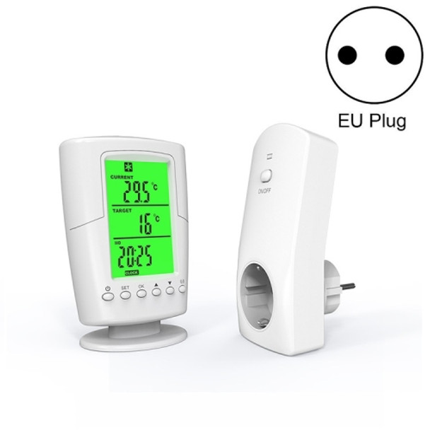 TS-2000 Home Smart Programmable Wireless Thermostat Socket(EU Plug)