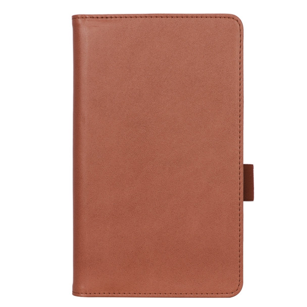 For Lenovo Tab M7 TB-7305F / M7 3rd Gen WY-2099A Retro Texture PU Leather Tablet Case with 2 Card Slots & Hand Strap(Brown)