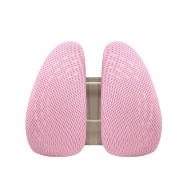 5297 Car Massage Seat Cushion(Beige with Pink)