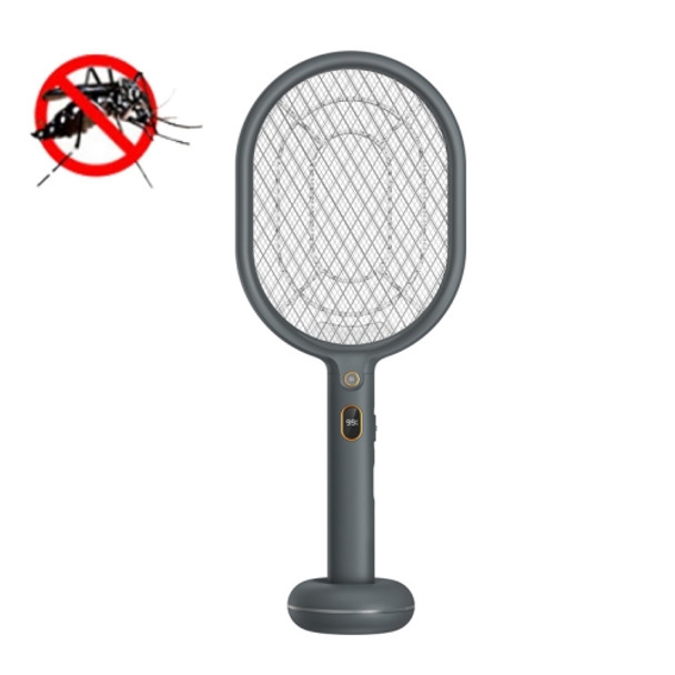 ZH228 2 in 1 Electric Shock Mosquito Killer Mosquito Swatter, Style: With Small Base(Dark Green)