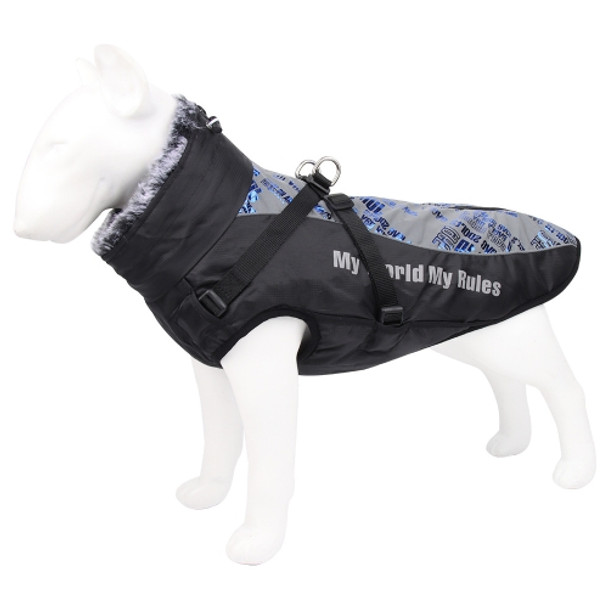 BL-683 Keep Warm Reflective Dog Clothes, Size: XL(Dazzling Blue)