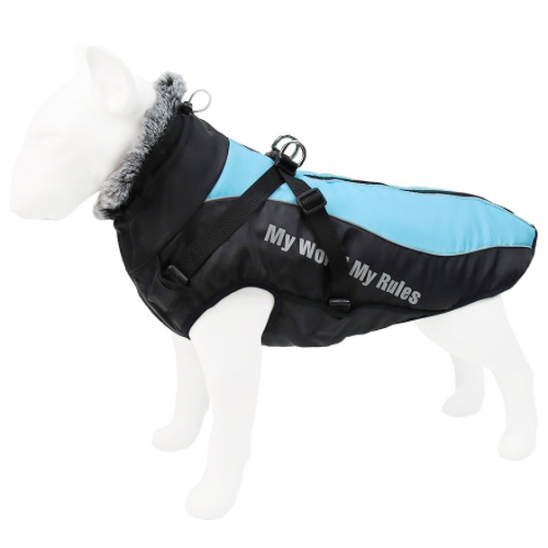 BL-683 Keep Warm Reflective Dog Clothes, Size: XL(Sky Blue)