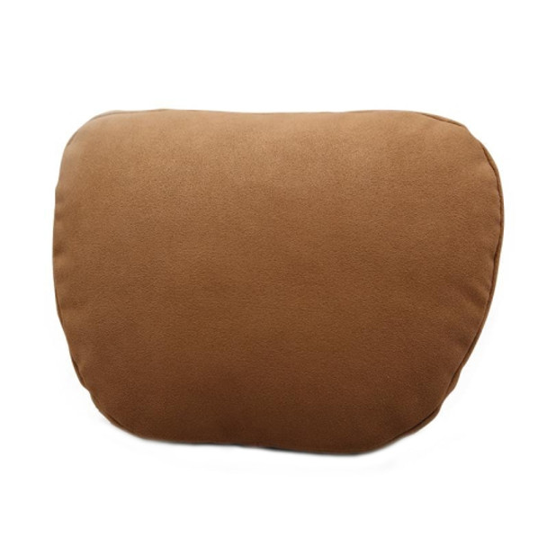 Car Suede Soft Elastic Headrest(Coffee Color)