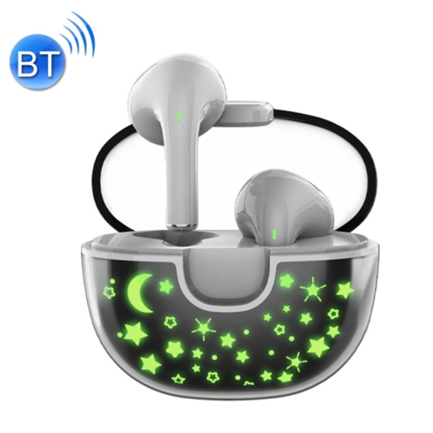 M6 Smart Touch Control TWS Bluetooth Wireless Earphone(White)