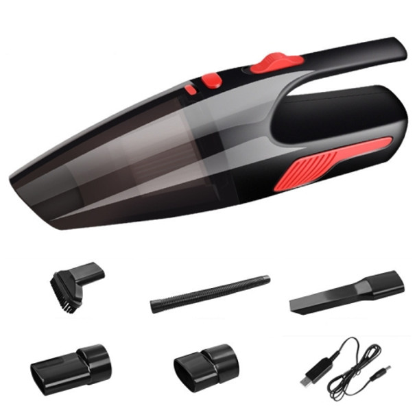 CS1016 120W Cordless Dry Wet Car Handheld Vacuum Cleaner With Light(Black)