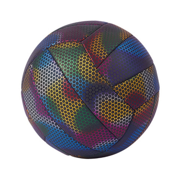 MILACHIC Fluorescent Volleyball No.5 PU Machine Stitched Volleyball(6931 Colorful )