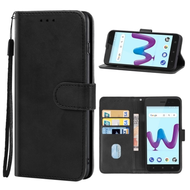 Leather Phone Case For Wiko Sunny3(Black)