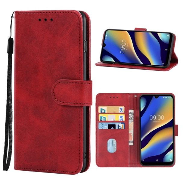 Leather Phone Case For Wiko View3(Red)