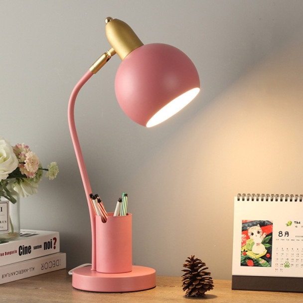 YY-1109 Student Desk LED Eye Protection Lamp with Pen Holder, CN Plug, Specification: Tricolor(Pink)
