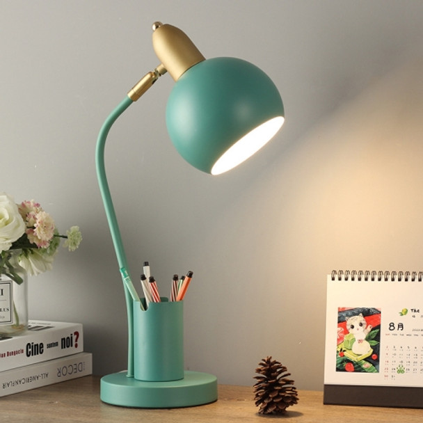 YY-1109 Student Desk LED Eye Protection Lamp with Pen Holder, CN Plug, Specification: Tricolor(Green)