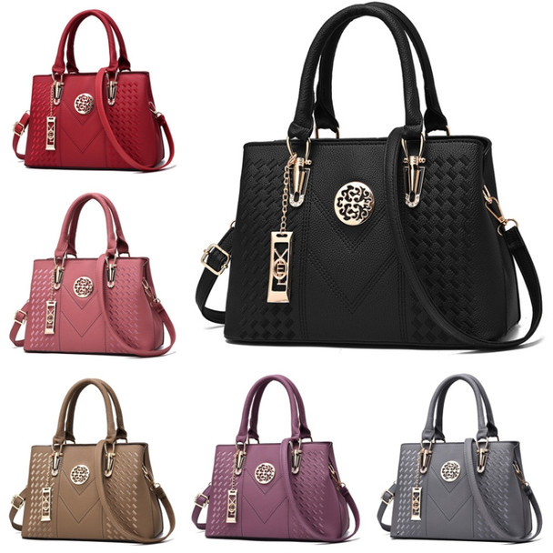 Embroidery Messenger Bags Women Leather Handbags  Bags for Women Hand Bag(Khaki)