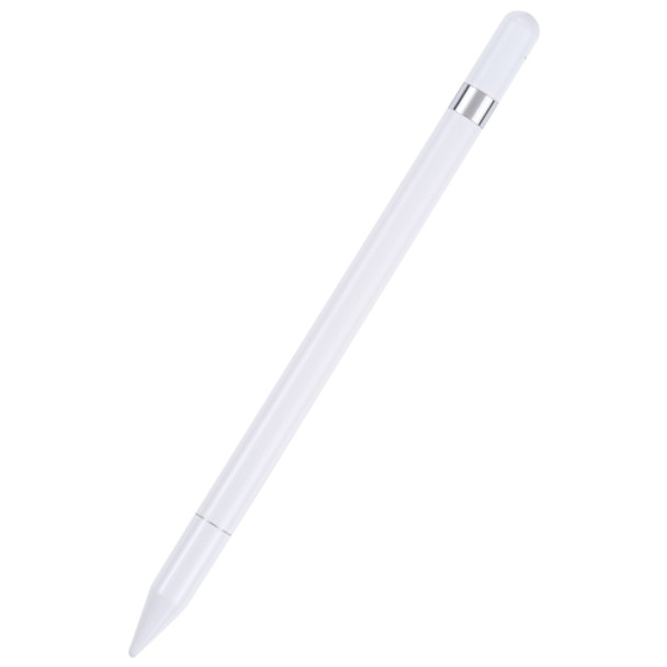 Pt360 2 in 1 Universal Silicone Disc Nib Stylus Pen with Common Writing Pen Function (White)