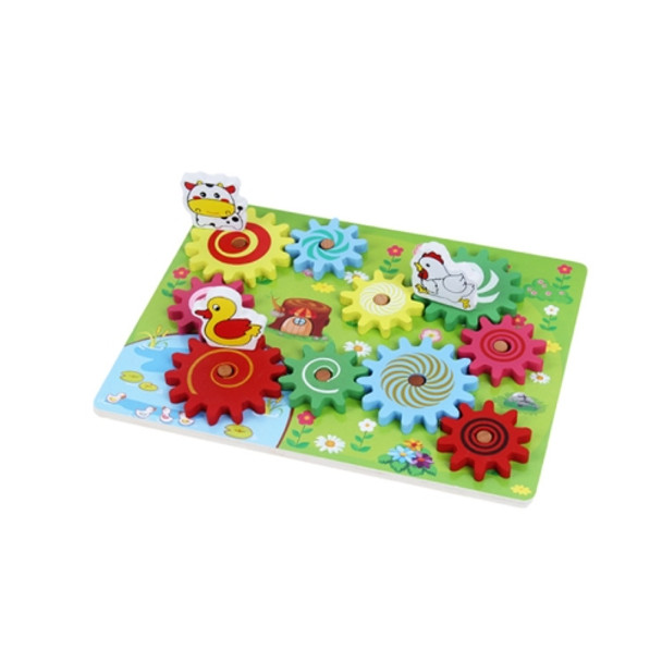 Animal Gear Game Combination Pairing Assembled Toy(Farm Animal)