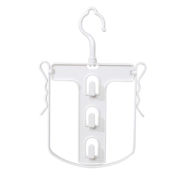 3 PCS Household Multifunctional Rotating Drying Rack With Hat Clip(White)
