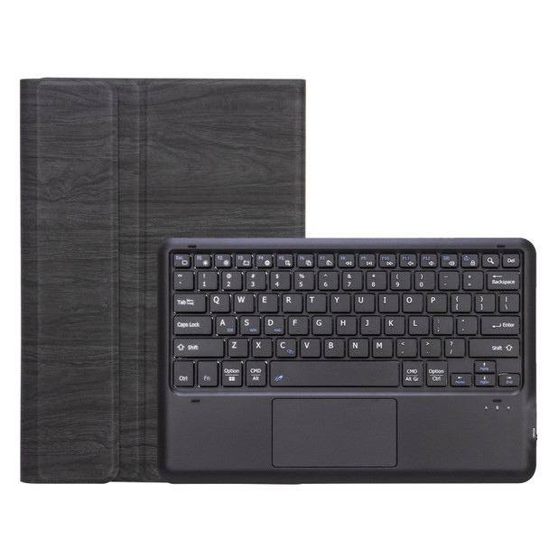 SF109-A Tree Texture Bluetooth Keyboard Leather Case with Touchpad For Microsoft Surface Pro 4 / 5 / 6 / 7(Black + Black)