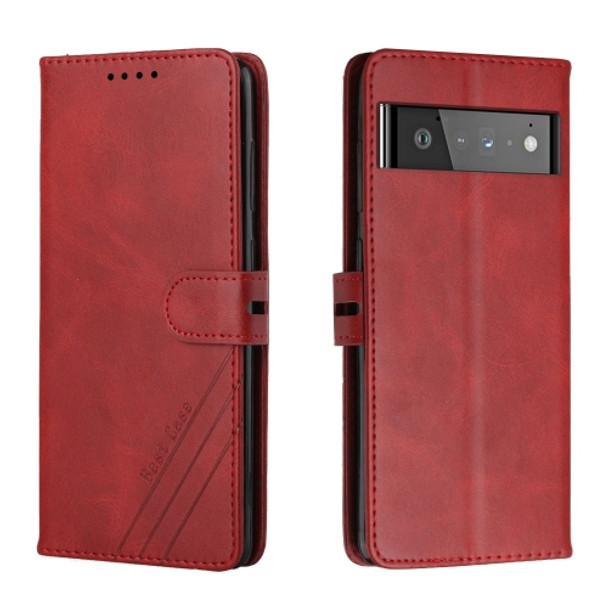 For Google Pixel 6 Pro Cow Texture Leather Phone Case(Red)