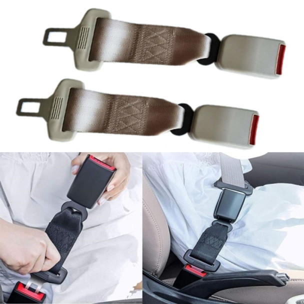 2 PCS Child And Pregnant Woman Car Seat Belt Extender, Length:29cm(Beige)