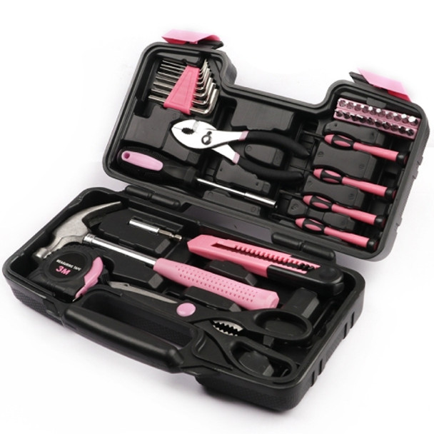 10127 39 In 1 Lady Tool Set Household Hardware Tools(Pink)