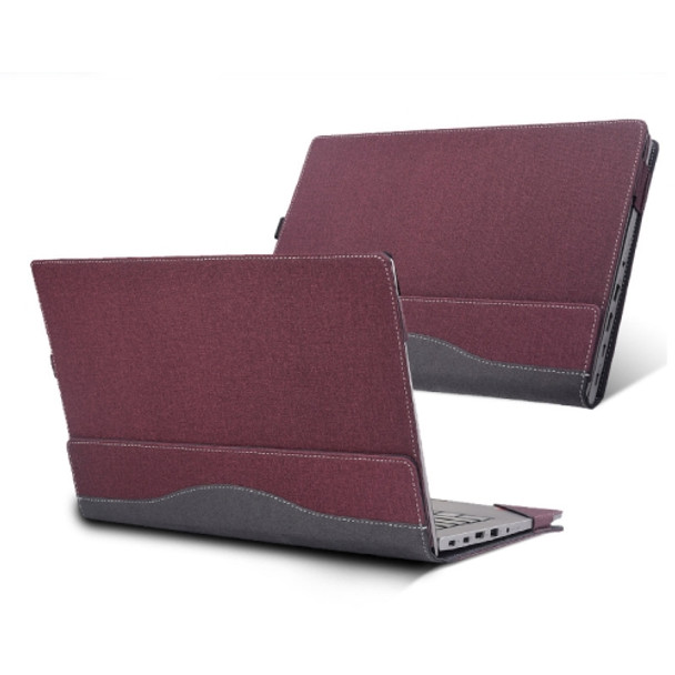 Laptop Leather Anti-Fall Protective Case For HP Envy X360 13-Ag Ar(Wine Red)