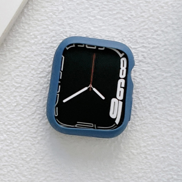 TPU Candy Color Watch Case For Apple Watch Series 7 45mm(Blue)