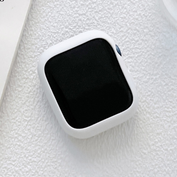 TPU Candy Color Watch Case For Apple Watch Series 7 41mm(White)